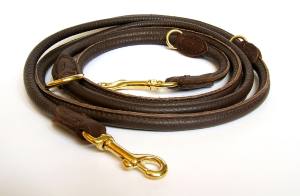 Rundlederleine,Lederleine 2,25 m Lang,Breite 12 mm