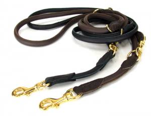 Rundlederleine,Lederleine 2,25 m Lang,Breite 12 mm
