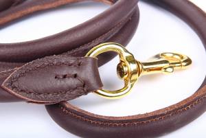 Rundlederleine,Lederleine 2,25 m Lang,Breite 12 mm