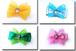 Hunde Schleife  * MINI STRASS * Farben Wahl