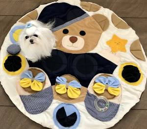 BÄRCHEN  Schnüffelteppich Spielteppich für Hunde,Katzen,Welpen