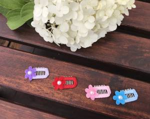 Hunde BIG FLOWER Spange Klipp ,Kamm Clip Spange Metall Haarspange