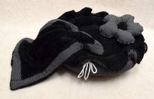 Hundebett BLACK FLOWER Limited Edition Handmade Gr.2