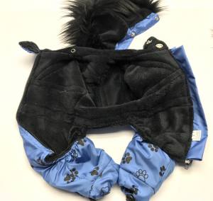 *TAMPERE *Hunde Winteranzug mit Geschirr kurze Beine RESTPOSTEN