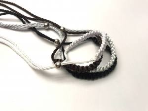 DREAM GREY Vorführleine,Ausstellungsleine 2 mm geflochten