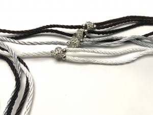 DREAM GREY Vorführleine,Ausstellungsleine 2 mm geflochten