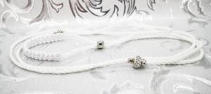 DREAM WHITE Vorführleine,Ausstellungsleine 2 mm geflochten