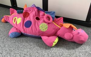 Hundebett Dinosaurier pink Lustiges Hundebett