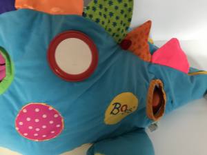 Hundebett Dinosaurier türkisblau Lustiges Hundebett