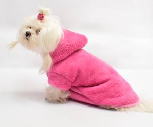 Doppelseitiger Bademantel für Hunde AMELIE
