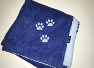 Doppelseitiges Badetuch für Hunde TATZE
