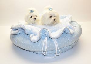 Hundebett FLOWER  Limited Edition BLUE STAR Gr.2