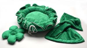 Hundebett FLOWER Limited Edition GREEN