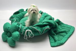 Hundebett FLOWER Limited Edition GREEN