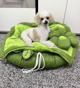 Hundebett FLOWER  Limited Edition LIGHT GREEN