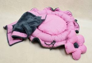 Hundebett GREY-ROSE FLOWER  Limited Edition
