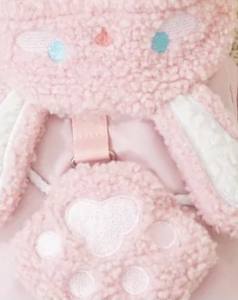 Gesteppte Winterjacke Rosa Hase