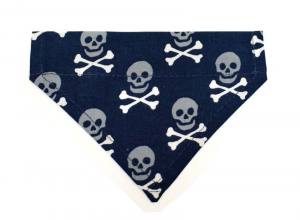 Halstuch/Halsband 2 in 1 DARK BLUE SKULL bis Gr.5