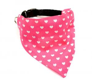 Halstuch/Halsband 2 in 1 für Hunde  LITTLE HEART