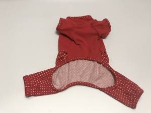 Hausanzug Pyjama Jogginganzug RED DOTS Gr.S EINZELSTÜCK