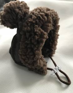 Hunde Bommelmütze BROWN