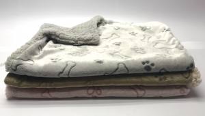 Hunde-Decke Kuscheldecke BONE GREY