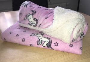 Hunde-Decke Kuscheldecke EINHORN