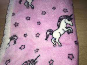 Hunde-Decke Kuscheldecke EINHORN