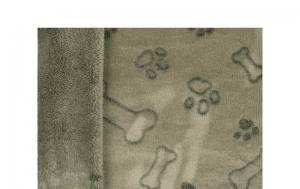 Hunde-Decke Kuscheldecke KNOCHEN