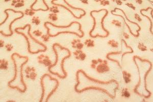 Hunde-Decke Kuscheldecke KNOCHEN & PFOTEN