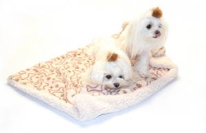 Hunde-Decke Kuscheldecke KNOCHEN & PFOTEN