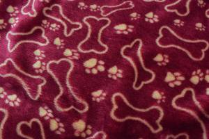Hunde-Decke Kuscheldecke KNOCHEN & PFOTEN