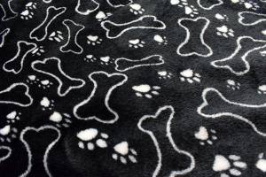 Hunde-Decke Kuscheldecke KNOCHEN & PFOTEN