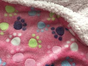 Hunde-Decke Kuscheldecke PAW