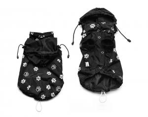 Hunde Regenjacke BLACK PAW mit Reisverschluss