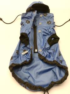 Hunde Regenjacke BLUE PAW mit Reisverschluss