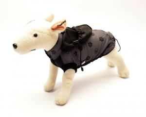 Hunde Regenjacke GREY PAW mit Reisverschluss