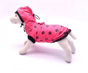 Hunde Regenjacke PINKPAW mit Reisverschluss GIRLS ONLY