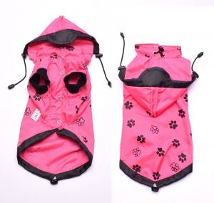 Hunde Regenjacke PINKPAW mit Reisverschluss GIRLS ONLY