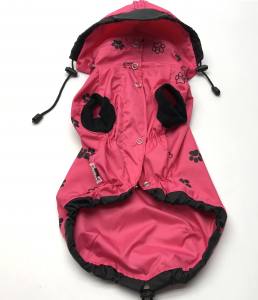 Hunde Regenjacke PINKPAW mit Reisverschluss GIRLS ONLY