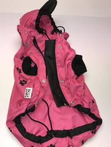 Hunde Regenjacke PINKPAW mit Reisverschluss GIRLS ONLY