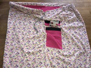 Hunde Tragetuch BLUMEN BUNT /PINK