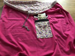 Hunde Tragetuch BLUMEN BUNT /PINK