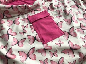 Hunde Tragetuch BUTTERFLY ROSA