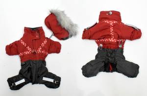 ATLANTA Hunde Winteranzug mit Geschirr Girls OnLY für Hunde Restposten