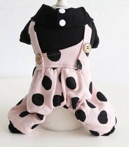 Hundeanzug Winteranzug DICK BLACK DOTS