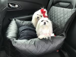 Hundeautositz /Reisebett FIRST CLASS BLACK