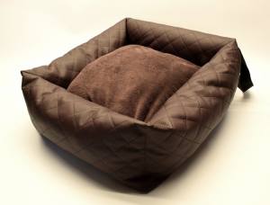 Hundeautositz /Reisebett FIRST CLASS BROWN