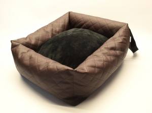 Hundeautositz /Reisebett FIRST CLASS BROWN