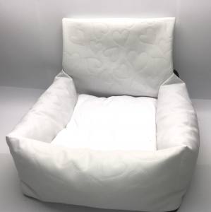 Hundeautositz /Reisebett FIRST CLASS WHITE HEART